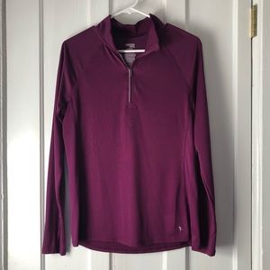 Danskin now athletic top, half zip